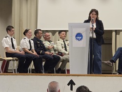 Madame la Directrice Académique préside la cérémonie !